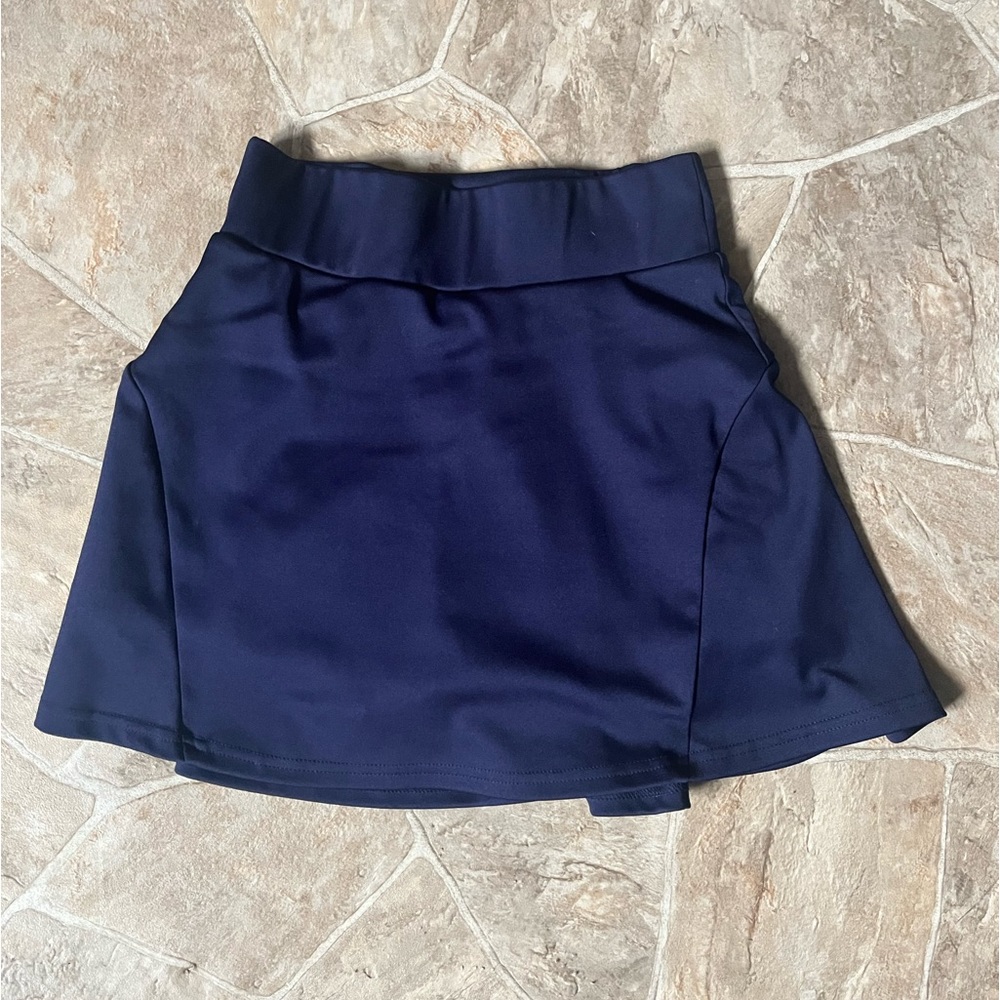 Skirt with spandex shorts underneath